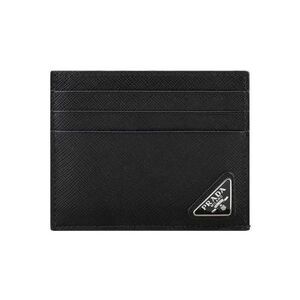 Triangle Logo Card Holder Black Qhh